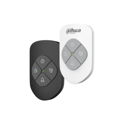 [DAHI9971] DAHUA DHI-ARA24-W2 AIRSHIELD W/LESS 4 BTN KEYFOB 433.1–434.6MHZ CR2032 WHT 60Hx40Wx14.9D (